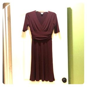 Burgundy dress